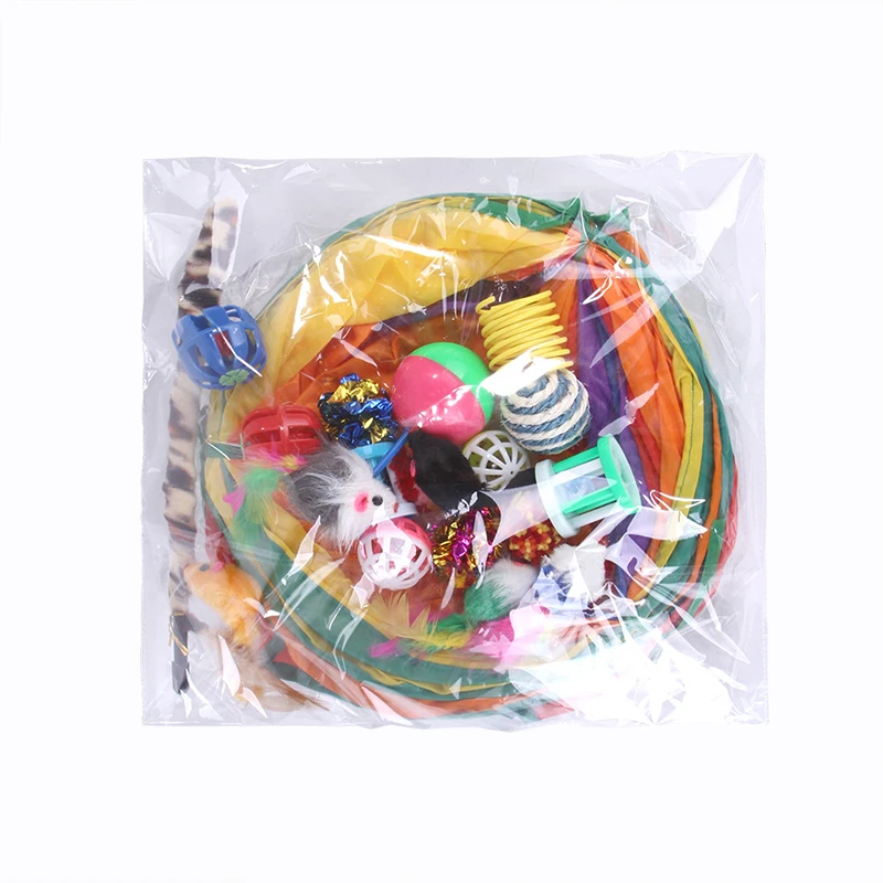 Cat Toys Rainbow Tunnel Set Foldable Cat Kitten Play Tunnel Chat Mouse Supplies Simulation Fish Cat Accessories Cat Toys Rainbow Tunnel Set Foldable Cat Kitten Play Tunnel Chat Mouse Supplies Simulation Fish Cat Accessories