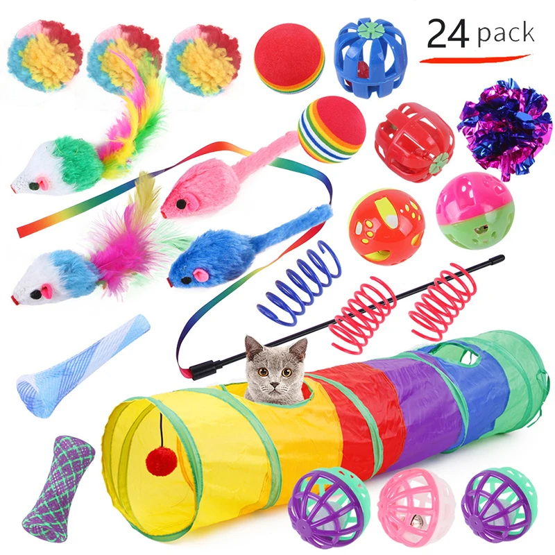 Cat Toys Rainbow Tunnel Set Foldable Cat Kitten Play Tunnel Chat Mouse Supplies Simulation Fish Cat Accessories Cat Toys Rainbow Tunnel Set Foldable Cat Kitten Play Tunnel Chat Mouse Supplies Simulation Fish Cat Accessories