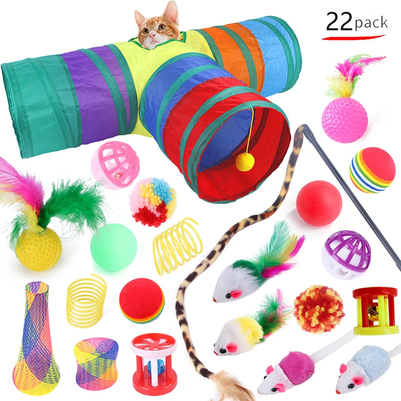 Cat Toys Rainbow Tunnel Set Foldable Cat Kitten Play Tunnel Chat Mouse Supplies Simulation Fish Cat Accessories Cat Toys Rainbow Tunnel Set Foldable Cat Kitten Play Tunnel Chat Mouse Supplies Simulation Fish Cat Accessories