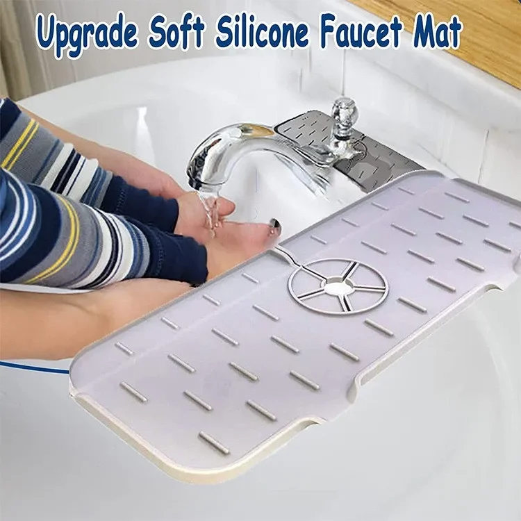 Kitchen Gadgets Silicone Faucet Absorbent Pad Shelf Sink Splash Catcher Countertop Protective Mat Bathroom Drain Mat Acceesories Kitchen Gadgets Silicone Faucet Absorbent Pad Shelf Sink Splash Catcher Countertop Protective Mat Bathroom Drain Mat Acceesories