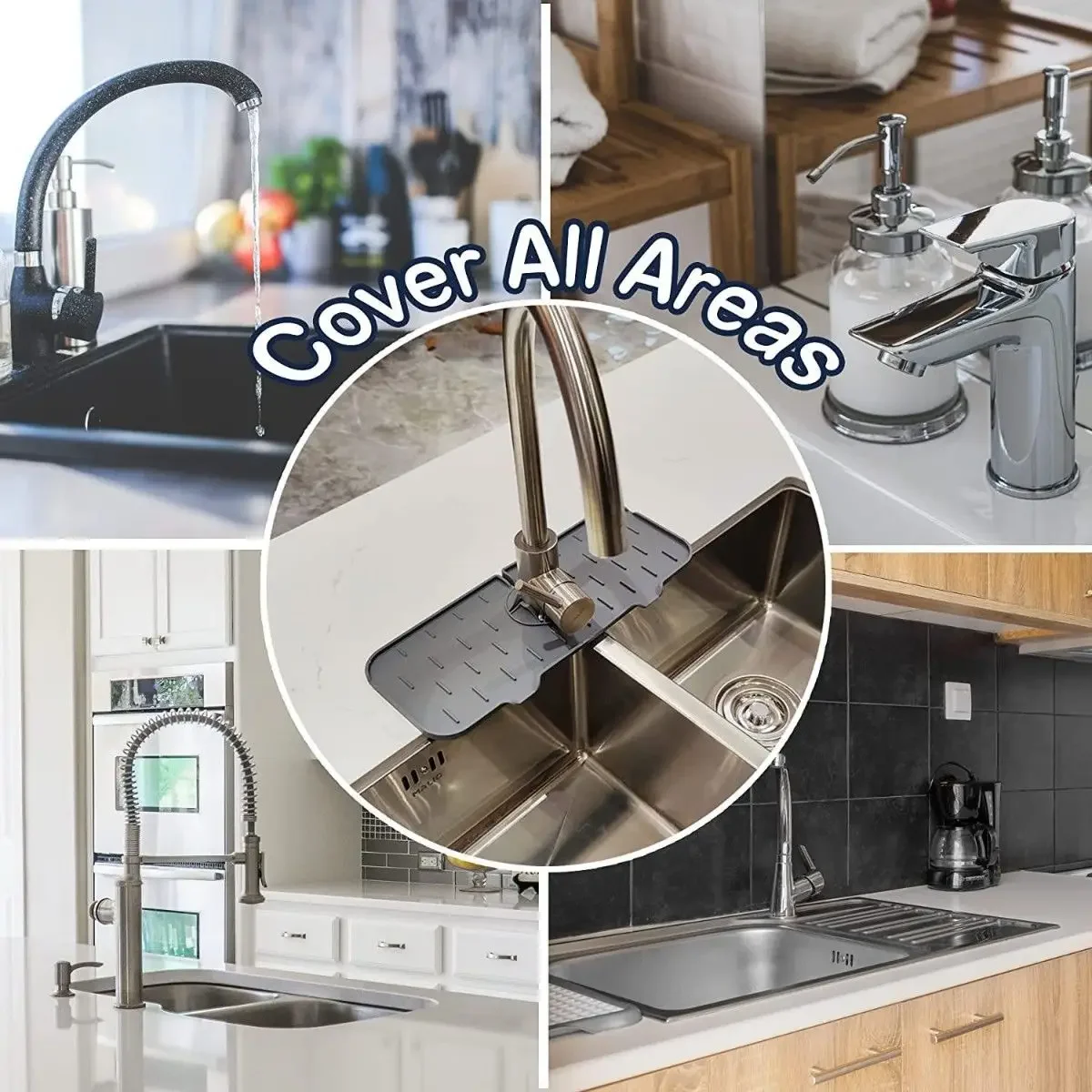 Kitchen Gadgets Silicone Faucet Absorbent Pad Shelf Sink Splash Catcher Countertop Protective Mat Bathroom Drain Mat Acceesories Kitchen Gadgets Silicone Faucet Absorbent Pad Shelf Sink Splash Catcher Countertop Protective Mat Bathroom Drain Mat Acceesories